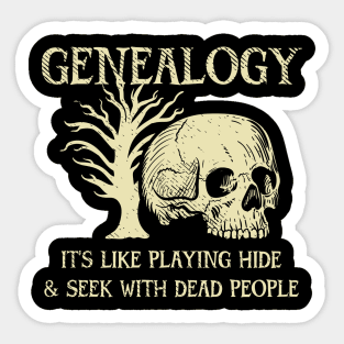 Funny Genealogist Sticker